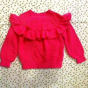 Toddler Girl Pink Sweater